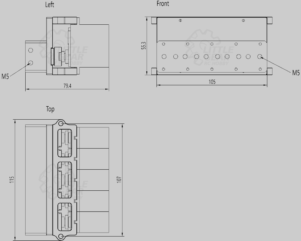 RC Hydraulic Valve 5way - LDV5